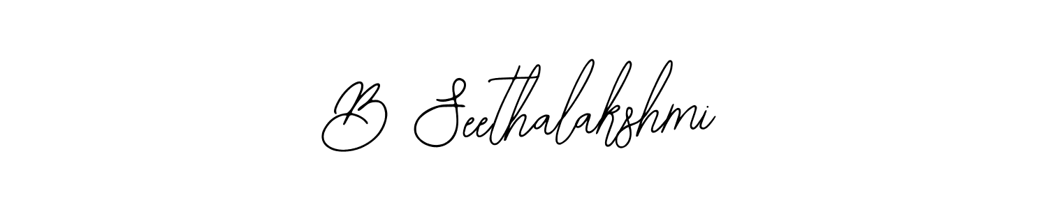 Make a beautiful signature design for name B Seethalakshmi. Use this online signature maker to create a handwritten signature for free. B Seethalakshmi signature style 12 images and pictures png