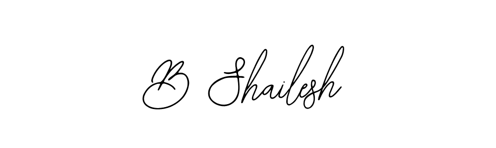 You should practise on your own different ways (Bearetta-2O07w) to write your name (B Shailesh) in signature. don't let someone else do it for you. B Shailesh signature style 12 images and pictures png