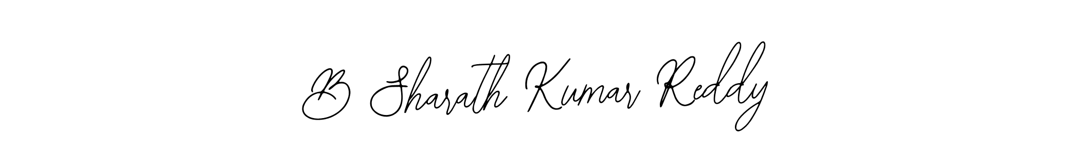 The best way (Bearetta-2O07w) to make a short signature is to pick only two or three words in your name. The name B Sharath Kumar Reddy include a total of six letters. For converting this name. B Sharath Kumar Reddy signature style 12 images and pictures png