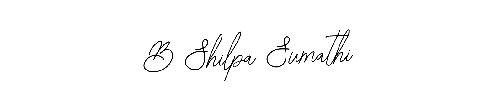 You can use this online signature creator to create a handwritten signature for the name B Shilpa Sumathi. This is the best online autograph maker. B Shilpa Sumathi signature style 12 images and pictures png