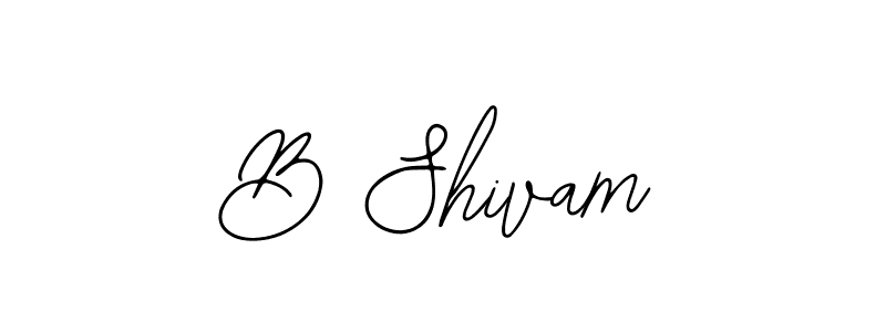 Also we have B Shivam name is the best signature style. Create professional handwritten signature collection using Bearetta-2O07w autograph style. B Shivam signature style 12 images and pictures png