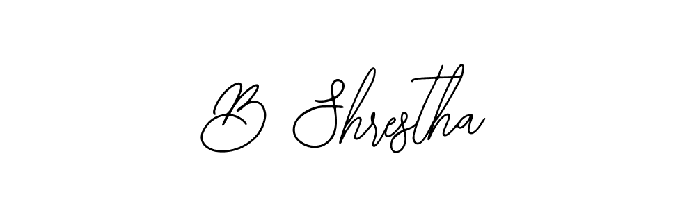 How to make B Shrestha signature? Bearetta-2O07w is a professional autograph style. Create handwritten signature for B Shrestha name. B Shrestha signature style 12 images and pictures png