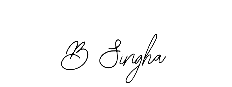 Create a beautiful signature design for name B Singha. With this signature (Bearetta-2O07w) fonts, you can make a handwritten signature for free. B Singha signature style 12 images and pictures png
