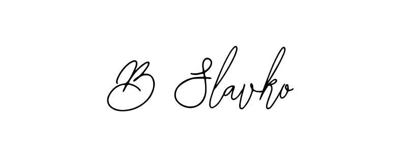 How to Draw B Slavko signature style? Bearetta-2O07w is a latest design signature styles for name B Slavko. B Slavko signature style 12 images and pictures png