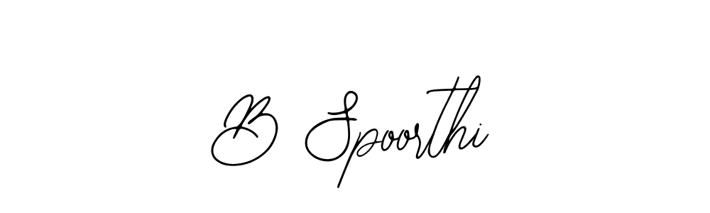 Also You can easily find your signature by using the search form. We will create B Spoorthi name handwritten signature images for you free of cost using Bearetta-2O07w sign style. B Spoorthi signature style 12 images and pictures png