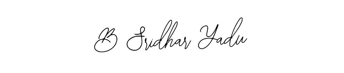 Also You can easily find your signature by using the search form. We will create B Sridhar Yadu name handwritten signature images for you free of cost using Bearetta-2O07w sign style. B Sridhar Yadu signature style 12 images and pictures png