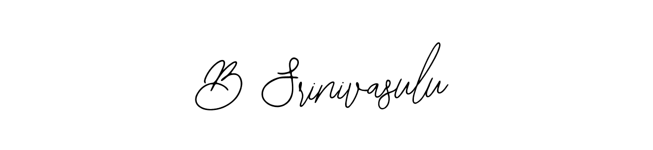 Make a beautiful signature design for name B Srinivasulu. Use this online signature maker to create a handwritten signature for free. B Srinivasulu signature style 12 images and pictures png