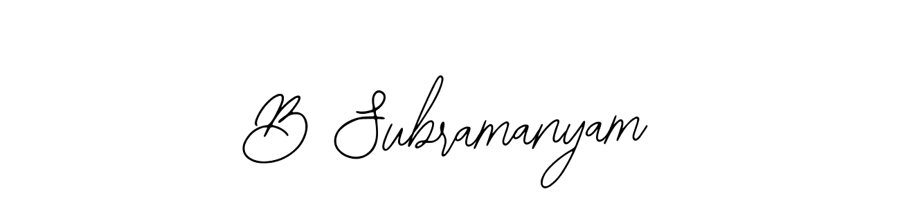 It looks lik you need a new signature style for name B Subramanyam. Design unique handwritten (Bearetta-2O07w) signature with our free signature maker in just a few clicks. B Subramanyam signature style 12 images and pictures png