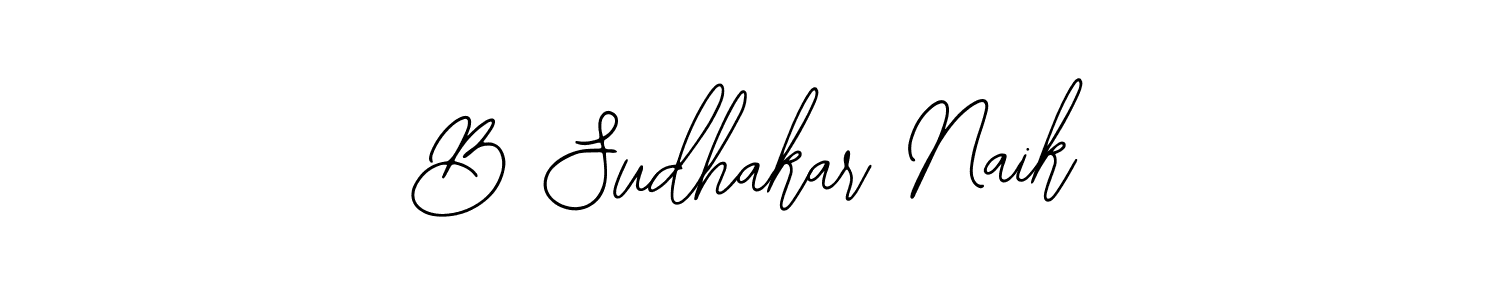 Use a signature maker to create a handwritten signature online. With this signature software, you can design (Bearetta-2O07w) your own signature for name B Sudhakar Naik. B Sudhakar Naik signature style 12 images and pictures png