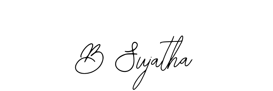 Make a beautiful signature design for name B Sujatha. With this signature (Bearetta-2O07w) style, you can create a handwritten signature for free. B Sujatha signature style 12 images and pictures png