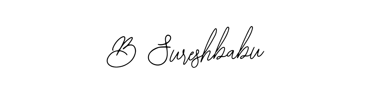 Use a signature maker to create a handwritten signature online. With this signature software, you can design (Bearetta-2O07w) your own signature for name B Sureshbabu. B Sureshbabu signature style 12 images and pictures png