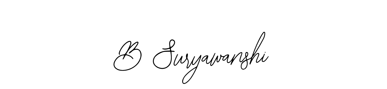 Make a beautiful signature design for name B Suryawanshi. Use this online signature maker to create a handwritten signature for free. B Suryawanshi signature style 12 images and pictures png