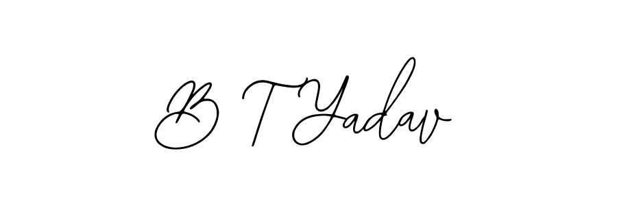 Make a beautiful signature design for name B T Yadav. Use this online signature maker to create a handwritten signature for free. B T Yadav signature style 12 images and pictures png