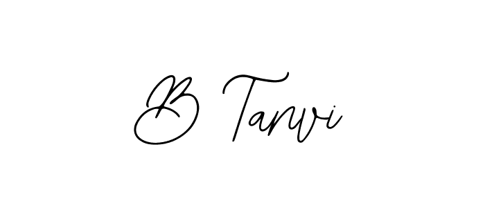 You should practise on your own different ways (Bearetta-2O07w) to write your name (B Tanvi) in signature. don't let someone else do it for you. B Tanvi signature style 12 images and pictures png