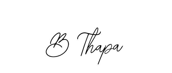 Also we have B Thapa name is the best signature style. Create professional handwritten signature collection using Bearetta-2O07w autograph style. B Thapa signature style 12 images and pictures png