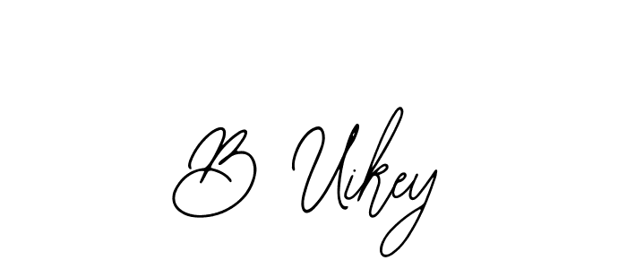 You should practise on your own different ways (Bearetta-2O07w) to write your name (B Uikey) in signature. don't let someone else do it for you. B Uikey signature style 12 images and pictures png