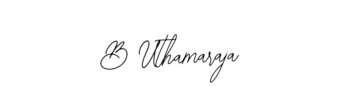 How to make B Uthamaraja signature? Bearetta-2O07w is a professional autograph style. Create handwritten signature for B Uthamaraja name. B Uthamaraja signature style 12 images and pictures png