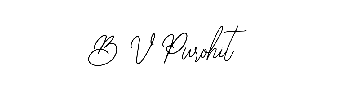 B V Purohit stylish signature style. Best Handwritten Sign (Bearetta-2O07w) for my name. Handwritten Signature Collection Ideas for my name B V Purohit. B V Purohit signature style 12 images and pictures png