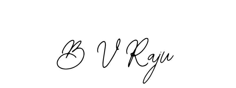 You should practise on your own different ways (Bearetta-2O07w) to write your name (B V Raju) in signature. don't let someone else do it for you. B V Raju signature style 12 images and pictures png