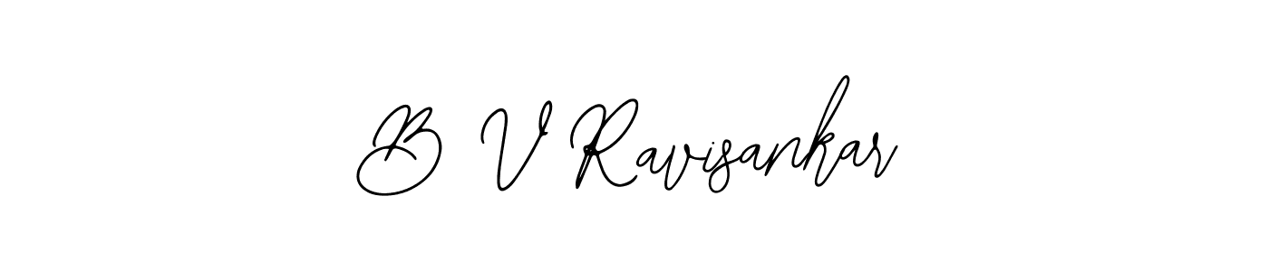 You should practise on your own different ways (Bearetta-2O07w) to write your name (B V Ravisankar) in signature. don't let someone else do it for you. B V Ravisankar signature style 12 images and pictures png