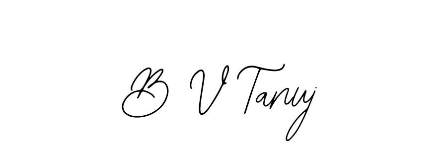 Also You can easily find your signature by using the search form. We will create B V Tanuj name handwritten signature images for you free of cost using Bearetta-2O07w sign style. B V Tanuj signature style 12 images and pictures png