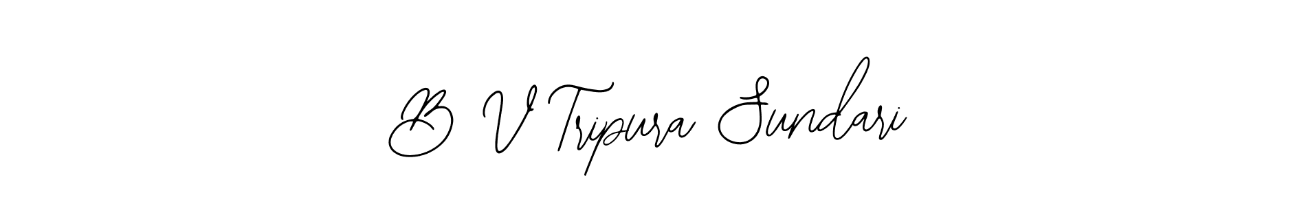 B V Tripura Sundari stylish signature style. Best Handwritten Sign (Bearetta-2O07w) for my name. Handwritten Signature Collection Ideas for my name B V Tripura Sundari. B V Tripura Sundari signature style 12 images and pictures png