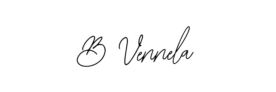 Similarly Bearetta-2O07w is the best handwritten signature design. Signature creator online .You can use it as an online autograph creator for name B Vennela. B Vennela signature style 12 images and pictures png