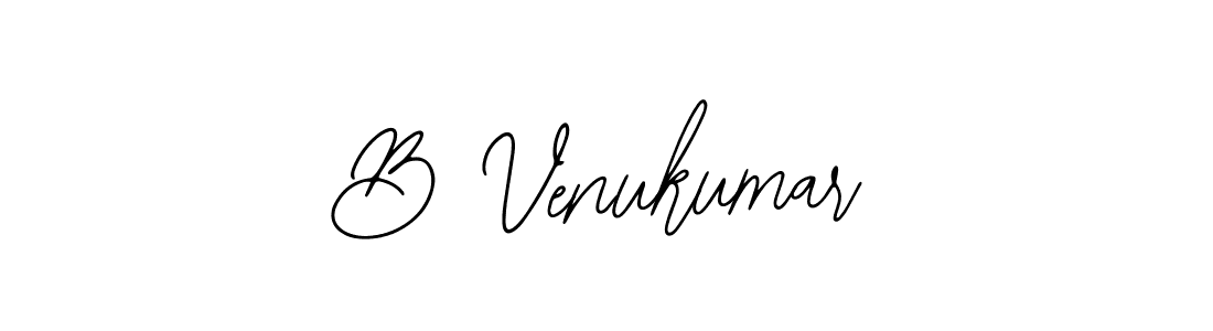Design your own signature with our free online signature maker. With this signature software, you can create a handwritten (Bearetta-2O07w) signature for name B Venukumar. B Venukumar signature style 12 images and pictures png
