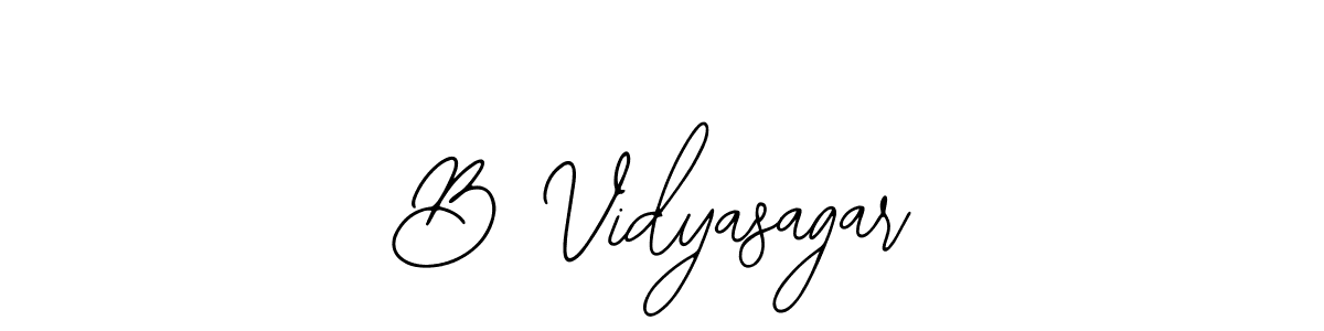 You should practise on your own different ways (Bearetta-2O07w) to write your name (B Vidyasagar) in signature. don't let someone else do it for you. B Vidyasagar signature style 12 images and pictures png