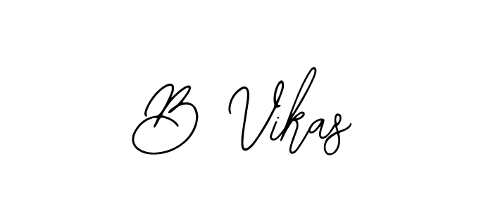 The best way (Bearetta-2O07w) to make a short signature is to pick only two or three words in your name. The name B Vikas include a total of six letters. For converting this name. B Vikas signature style 12 images and pictures png