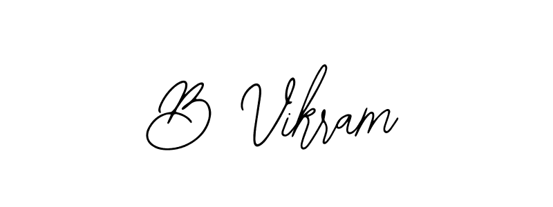 Also we have B Vikram name is the best signature style. Create professional handwritten signature collection using Bearetta-2O07w autograph style. B Vikram signature style 12 images and pictures png