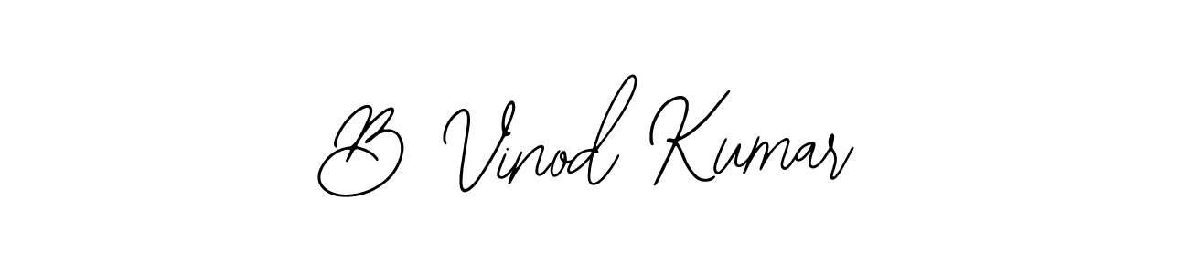 Create a beautiful signature design for name B Vinod Kumar. With this signature (Bearetta-2O07w) fonts, you can make a handwritten signature for free. B Vinod Kumar signature style 12 images and pictures png