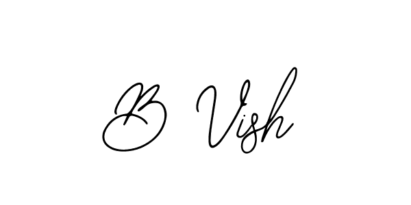 Design your own signature with our free online signature maker. With this signature software, you can create a handwritten (Bearetta-2O07w) signature for name B Vish. B Vish signature style 12 images and pictures png