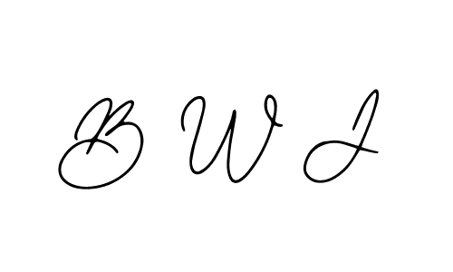 You should practise on your own different ways (Bearetta-2O07w) to write your name (B W J) in signature. don't let someone else do it for you. B W J signature style 12 images and pictures png