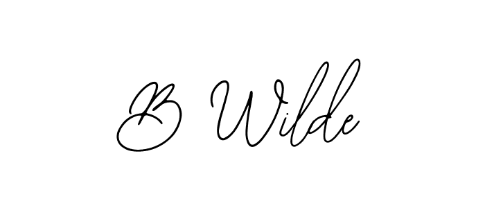This is the best signature style for the B Wilde name. Also you like these signature font (Bearetta-2O07w). Mix name signature. B Wilde signature style 12 images and pictures png