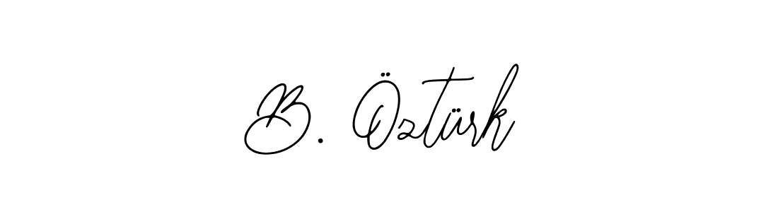 How to make B. Öztürk name signature. Use Bearetta-2O07w style for creating short signs online. This is the latest handwritten sign. B. Öztürk signature style 12 images and pictures png