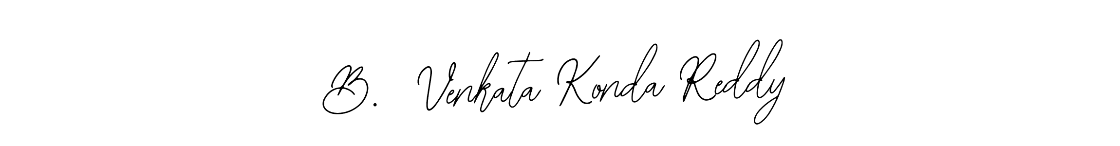 Use a signature maker to create a handwritten signature online. With this signature software, you can design (Bearetta-2O07w) your own signature for name B.  Venkata Konda Reddy. B.  Venkata Konda Reddy signature style 12 images and pictures png
