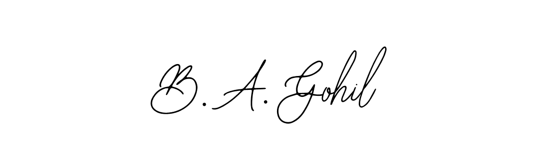 This is the best signature style for the B. A. Gohil name. Also you like these signature font (Bearetta-2O07w). Mix name signature. B. A. Gohil signature style 12 images and pictures png