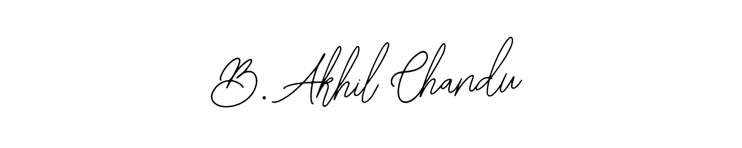 Make a short B. Akhil Chandu signature style. Manage your documents anywhere anytime using Bearetta-2O07w. Create and add eSignatures, submit forms, share and send files easily. B. Akhil Chandu signature style 12 images and pictures png