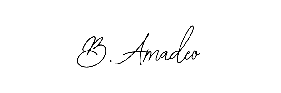The best way (Bearetta-2O07w) to make a short signature is to pick only two or three words in your name. The name B. Amadeo include a total of six letters. For converting this name. B. Amadeo signature style 12 images and pictures png
