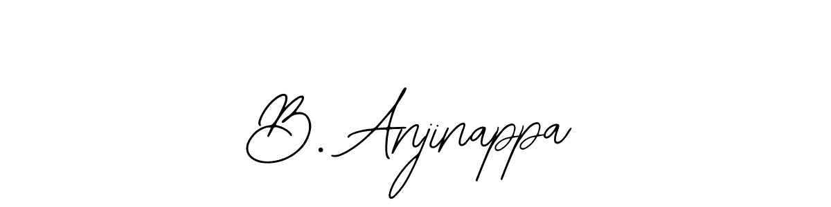 How to make B. Anjinappa name signature. Use Bearetta-2O07w style for creating short signs online. This is the latest handwritten sign. B. Anjinappa signature style 12 images and pictures png