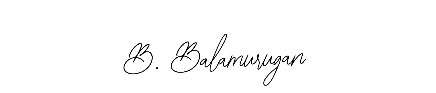 How to make B. Balamurugan name signature. Use Bearetta-2O07w style for creating short signs online. This is the latest handwritten sign. B. Balamurugan signature style 12 images and pictures png