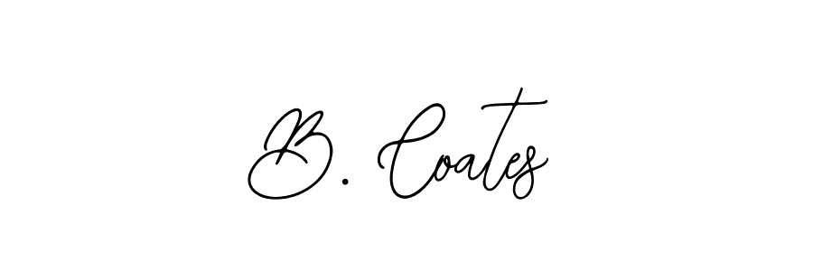 The best way (Bearetta-2O07w) to make a short signature is to pick only two or three words in your name. The name B. Coates include a total of six letters. For converting this name. B. Coates signature style 12 images and pictures png