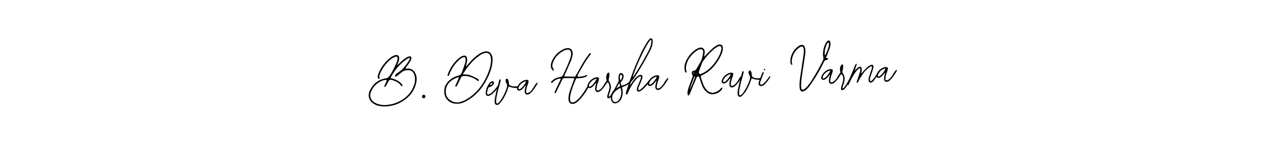 You should practise on your own different ways (Bearetta-2O07w) to write your name (B. Deva Harsha Ravi Varma) in signature. don't let someone else do it for you. B. Deva Harsha Ravi Varma signature style 12 images and pictures png