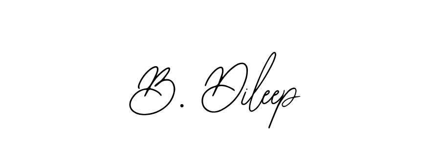 You should practise on your own different ways (Bearetta-2O07w) to write your name (B. Dileep) in signature. don't let someone else do it for you. B. Dileep signature style 12 images and pictures png