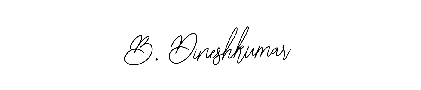 How to make B. Dineshkumar name signature. Use Bearetta-2O07w style for creating short signs online. This is the latest handwritten sign. B. Dineshkumar signature style 12 images and pictures png