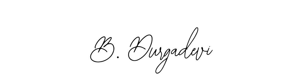 You should practise on your own different ways (Bearetta-2O07w) to write your name (B. Durgadevi) in signature. don't let someone else do it for you. B. Durgadevi signature style 12 images and pictures png