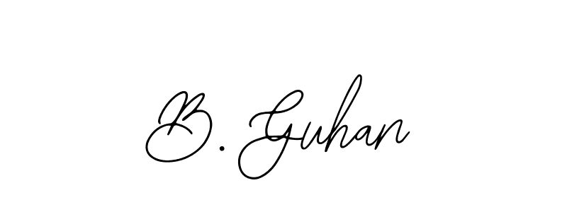 Also we have B. Guhan name is the best signature style. Create professional handwritten signature collection using Bearetta-2O07w autograph style. B. Guhan signature style 12 images and pictures png