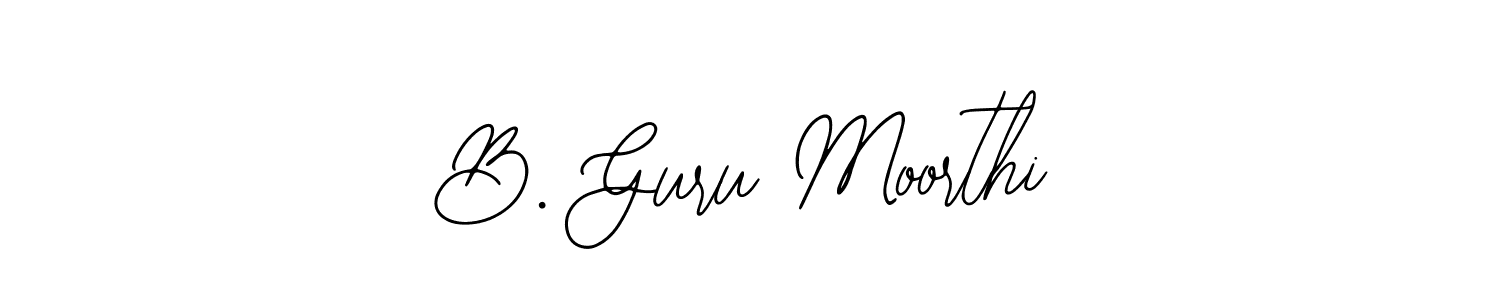 Design your own signature with our free online signature maker. With this signature software, you can create a handwritten (Bearetta-2O07w) signature for name B. Guru Moorthi. B. Guru Moorthi signature style 12 images and pictures png