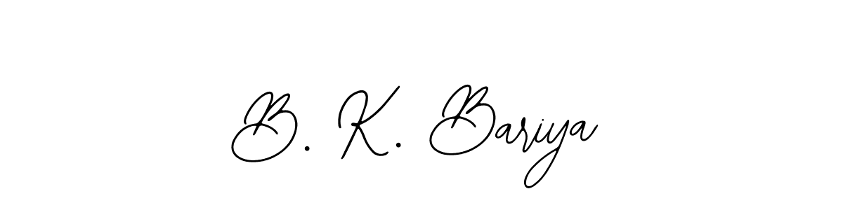 It looks lik you need a new signature style for name B. K. Bariya. Design unique handwritten (Bearetta-2O07w) signature with our free signature maker in just a few clicks. B. K. Bariya signature style 12 images and pictures png